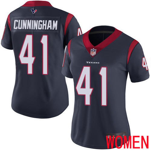 Houston Texans Limited Navy Blue Women Zach Cunningham Home Jersey NFL Football 41 Vapor Untouchable